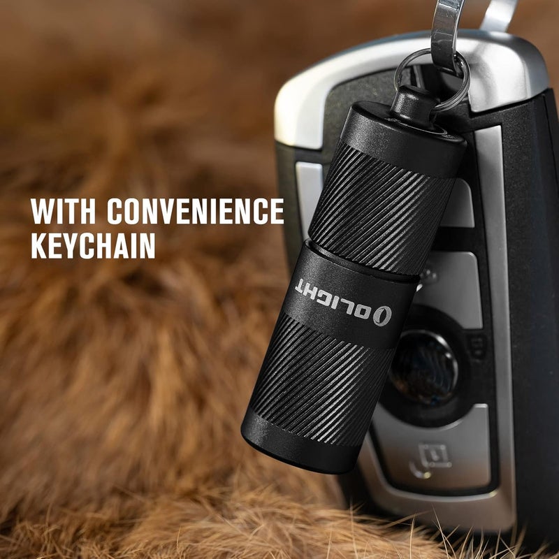 OLIGHT I1R 2 Pro Eos 180 Lumens EDC Rechargeable Keychain Flashlight, Powered by Built-in Rechargeable Battery with Type-C USB Cable, Slim Mini Handheld Light for Everyday Carry (Black) - Image 5